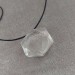 Pendant Faceted STAR in PURE Hyaline Quartz ROCK CRYSTAL with Filo Gift Idea Necklace-7