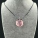 Pendant Faceted STAR in Rose Quartz Necklace with Chain Jewels Naturals A+-2