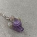 Dogtooth AMETHYST Pendant Angel with SILVER Plated Necklace Mystic-4