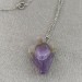 Dogtooth AMETHYST Pendant Angel with SILVER Plated Necklace Mystic-5