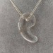 Pendant "Yin Yang" in PURE Hyaline Quartz ROCK CRYSTAL Necklace Jewel Charm-2