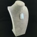 Colgante GEMA de Cuarzo Ópale Tallado con Joyería Baño de Plata Collar-3
