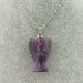 FLUORITE Pendant ANGEL - Zodiac: CAPRICORN MINERALS Crystal Healing-1