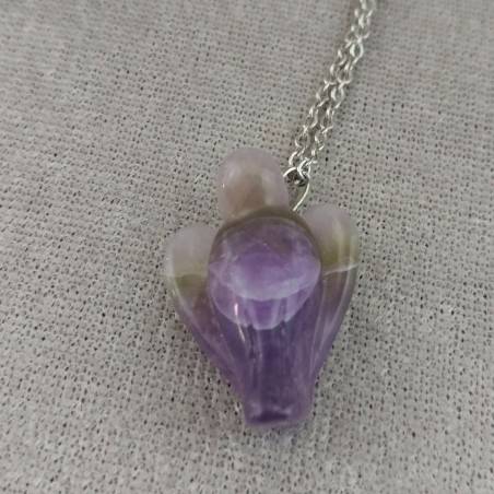 Dogtooth Amethyst Pendant Angel- PISCES TAURUS ARIES MINERALS Crystal Healing-3